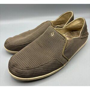 Olukai Women's Waialua Mesh Loafer Shoes Size 9 Brown Casual Shoe‎